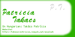 patricia takacs business card